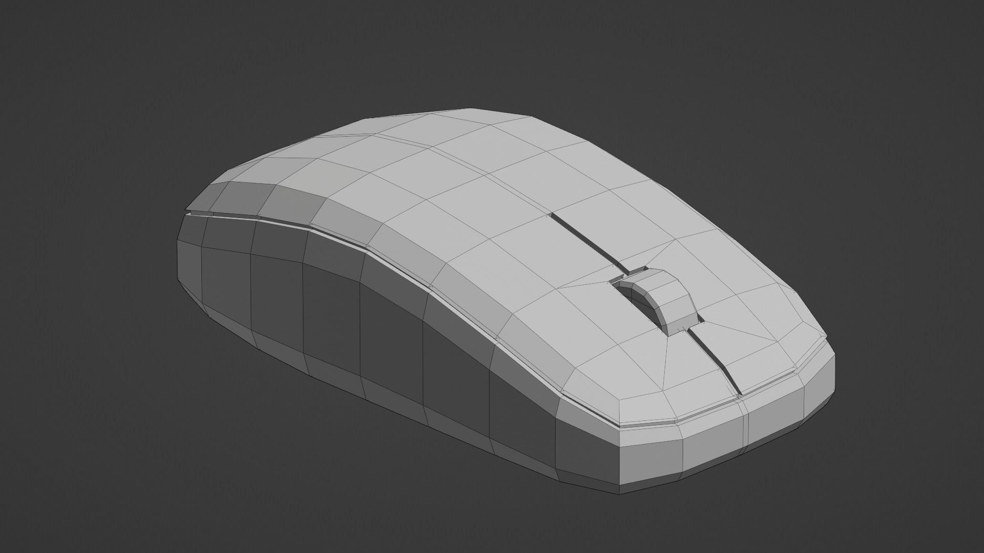 Basic Computer Set Low-poly 3D model_13