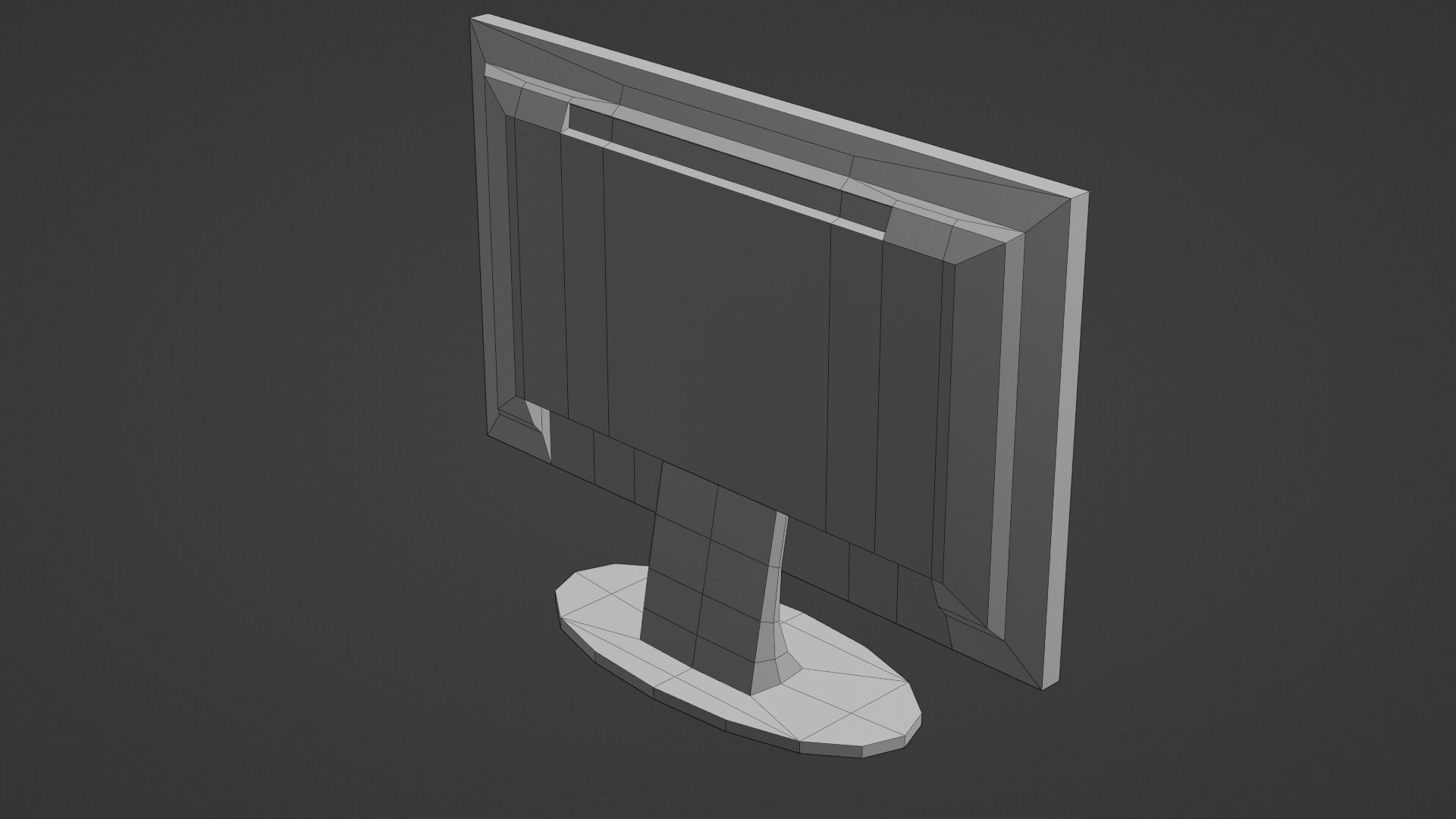 Basic Computer Set Low-poly 3D model_9