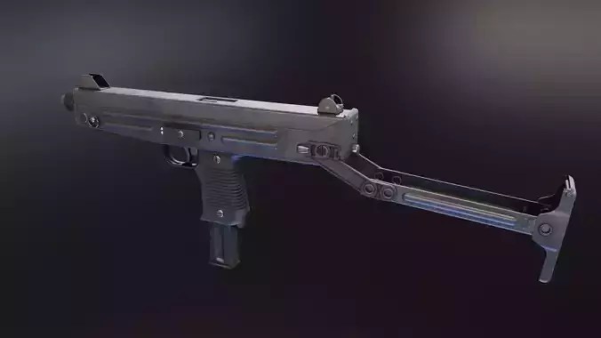 Star Z84 SMG Low-poly 3D model