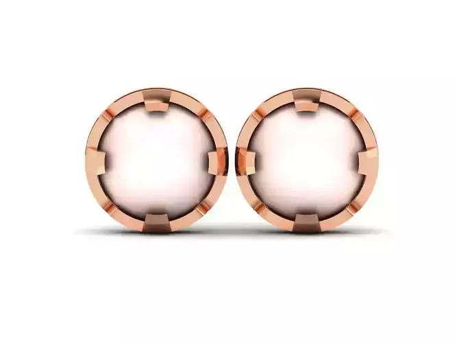 Pearl High Jewelry Diamond Earrings 3dm renders details 3D print model