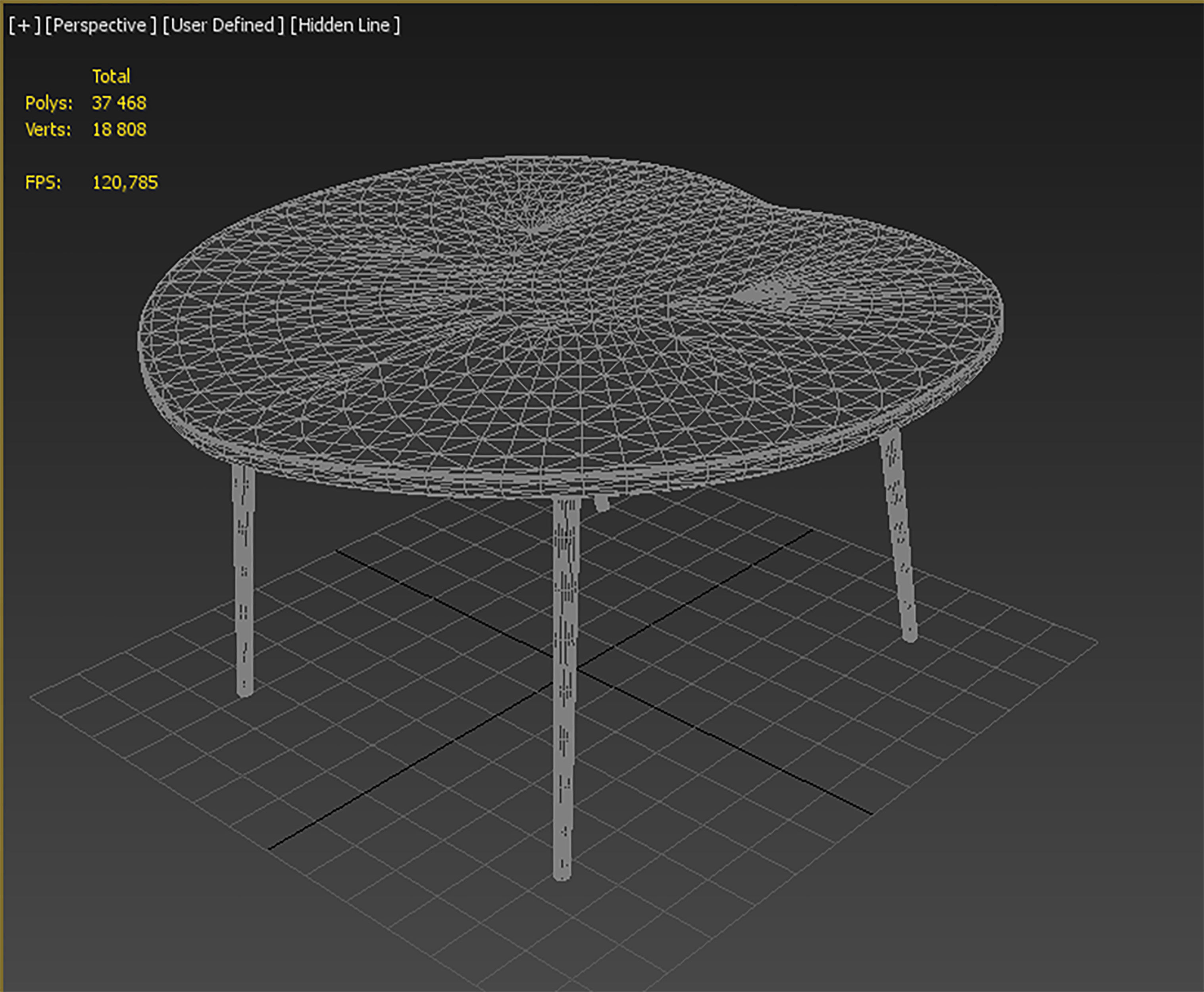 Chair Table 3D model_7