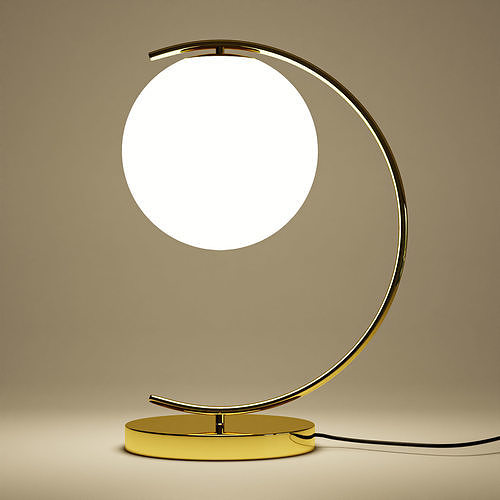 Modern Gold Table Lamp 3D model