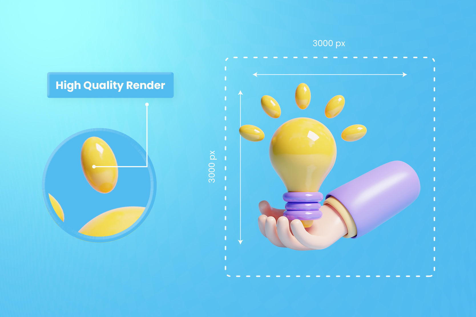 Business and location map 3d Illustration  Icon Pack 3D model_3