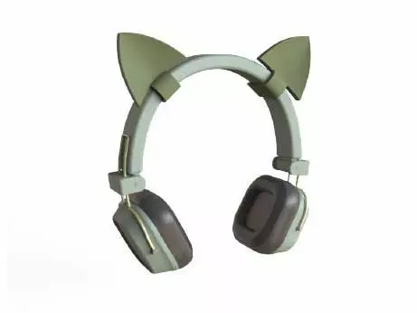 Cat Ear Headphone Accesory 3D print model