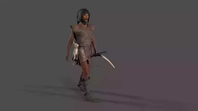 hominid Low-poly 3D model