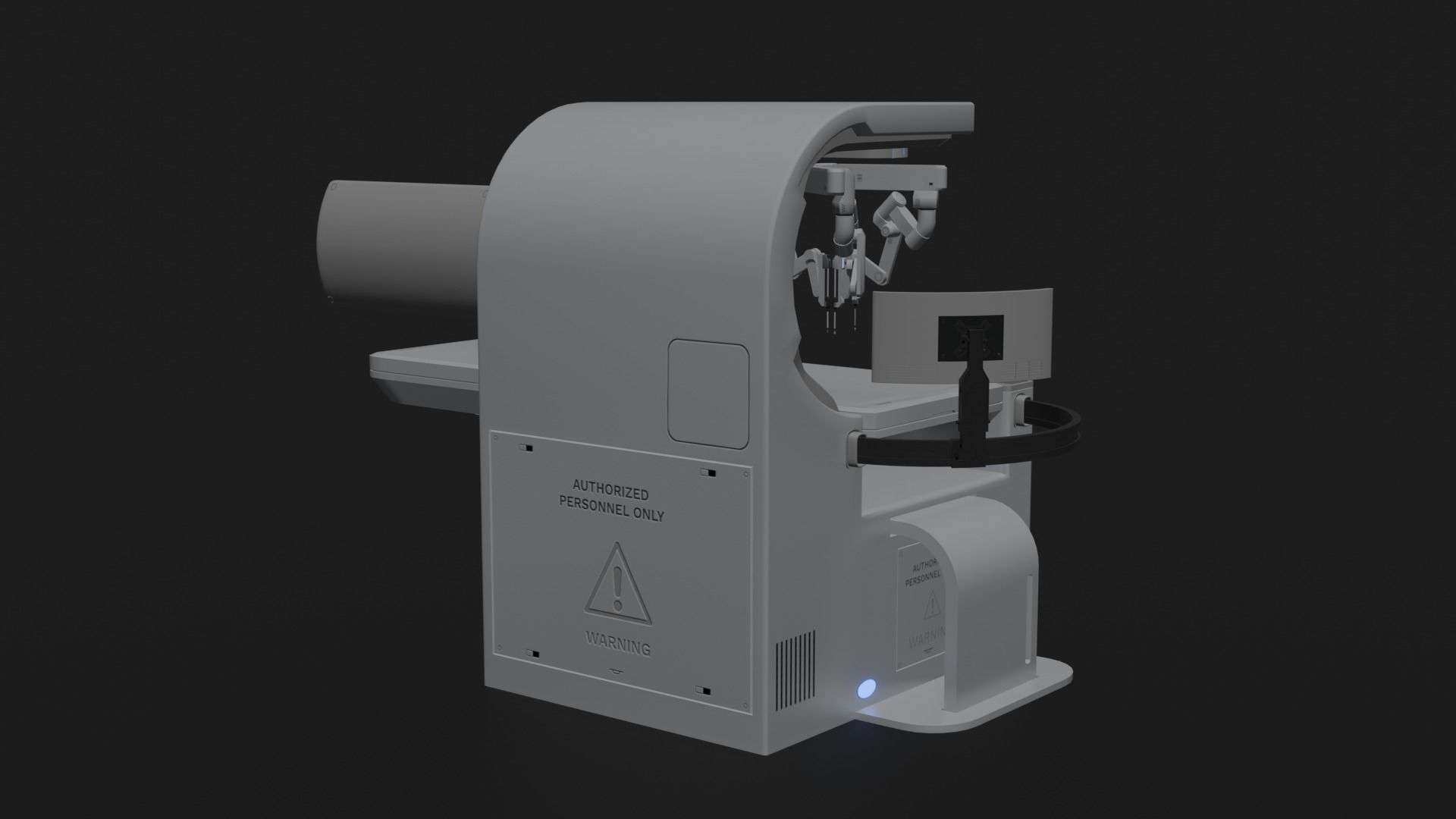 Surgical Robotic System Low-poly 3D model_6