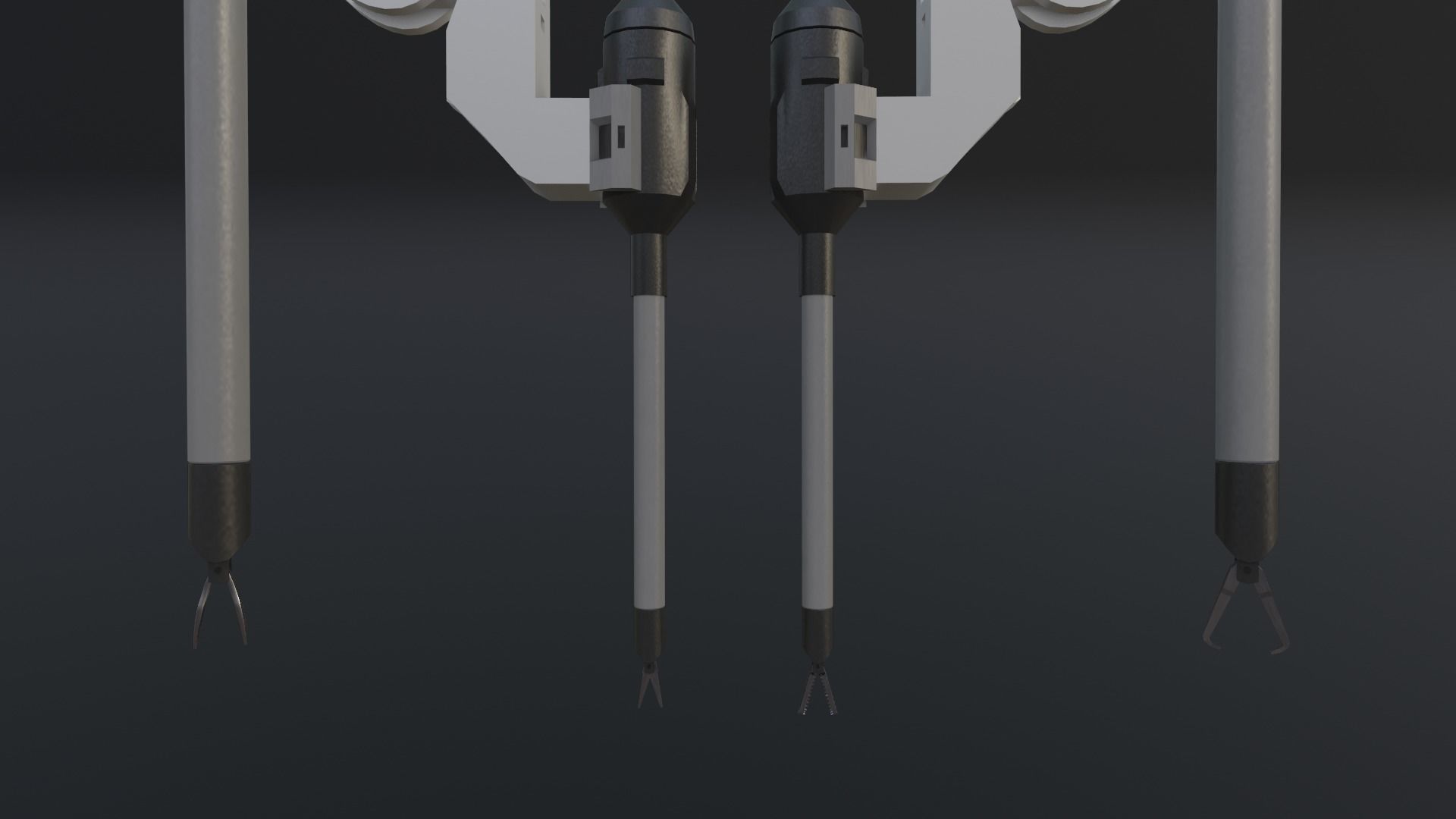 Surgical Robotic System Low-poly 3D model_12