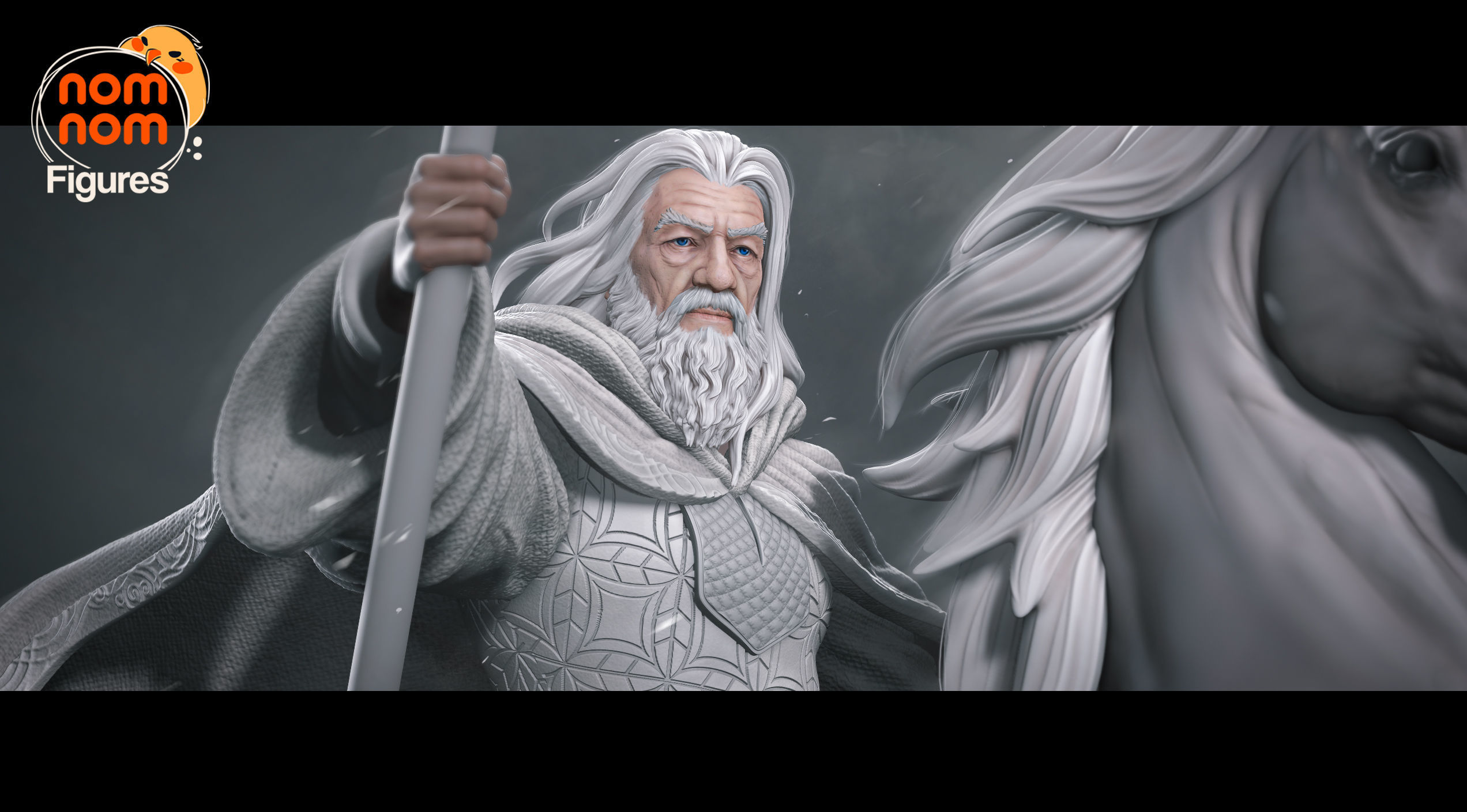 Gandalf the White - Lord of the Rings 3D print model_1