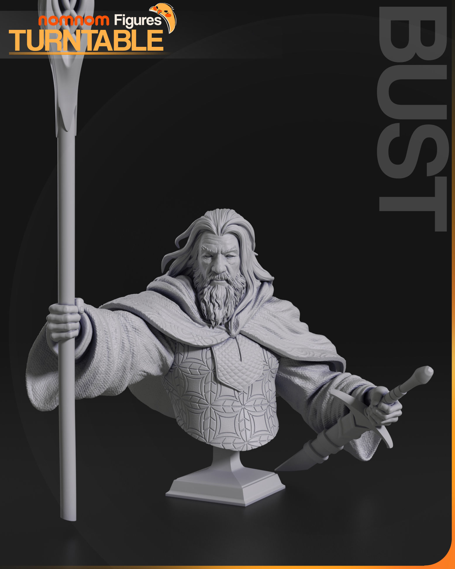Gandalf the White - Lord of the Rings 3D print model_2