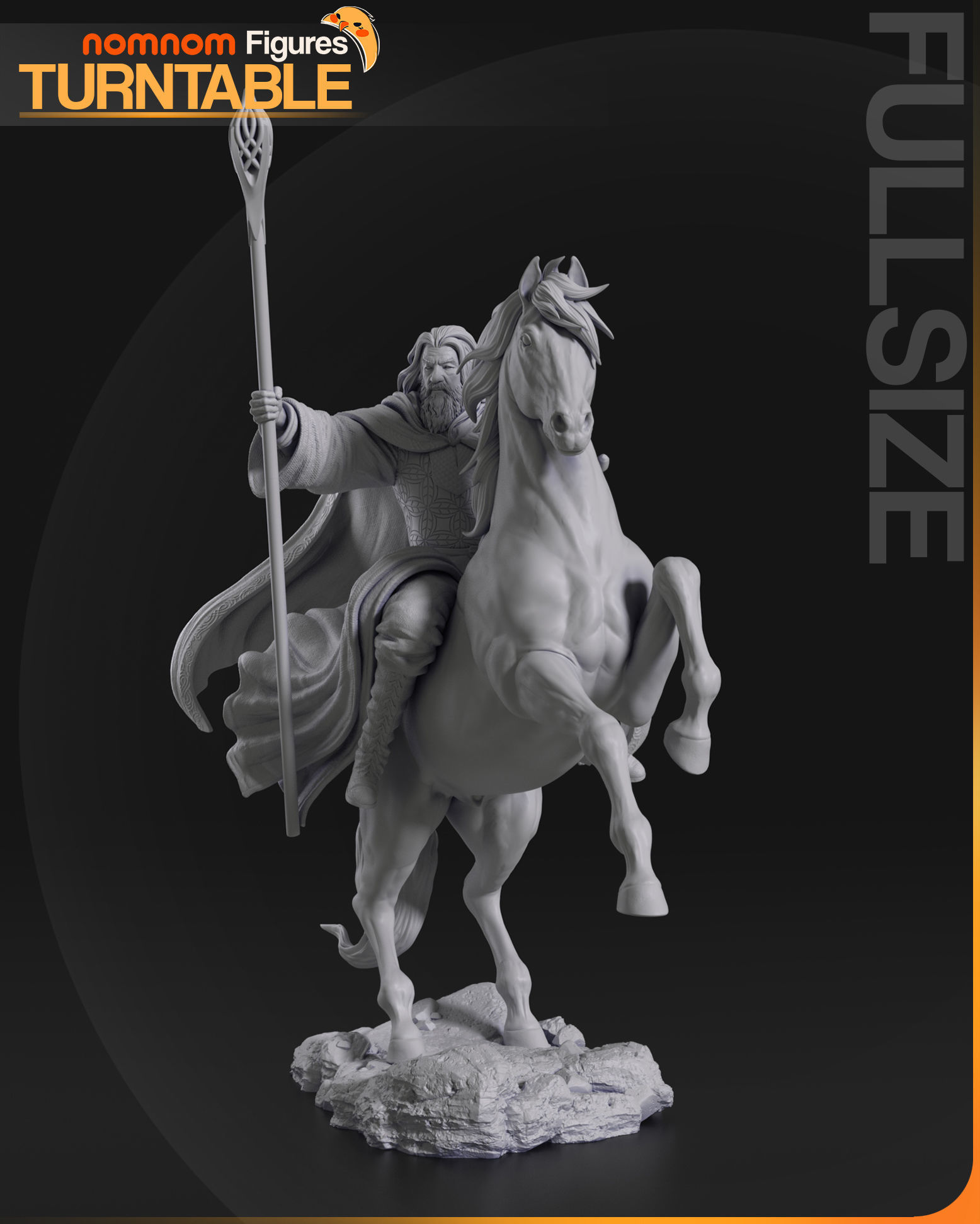 Gandalf the White - Lord of the Rings 3D print model_4
