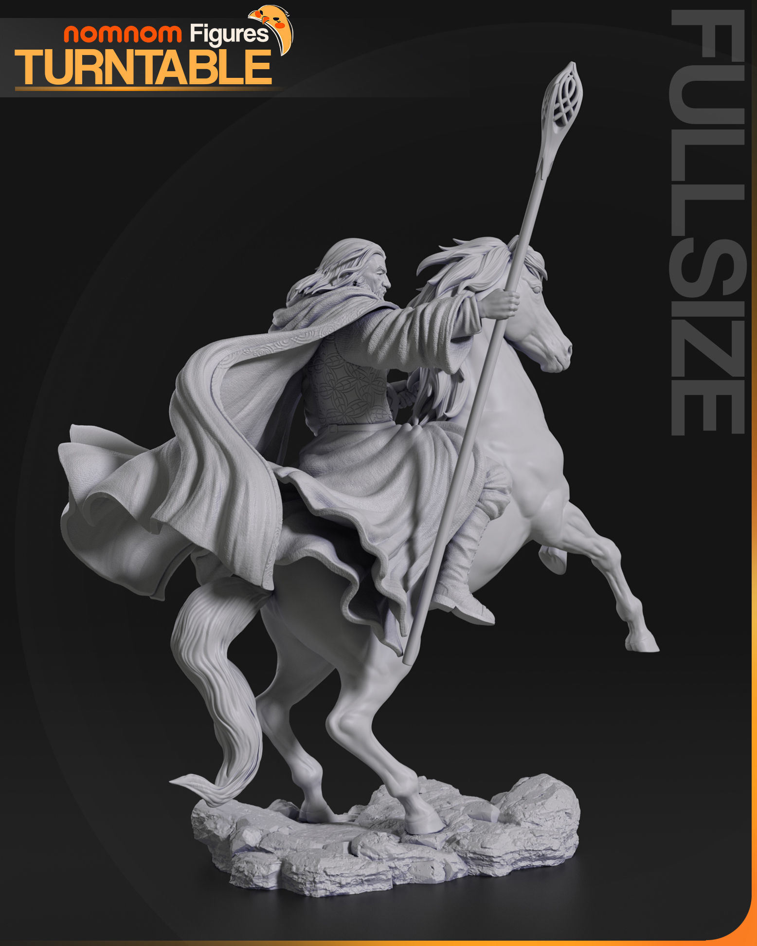 Gandalf the White - Lord of the Rings 3D print model_5