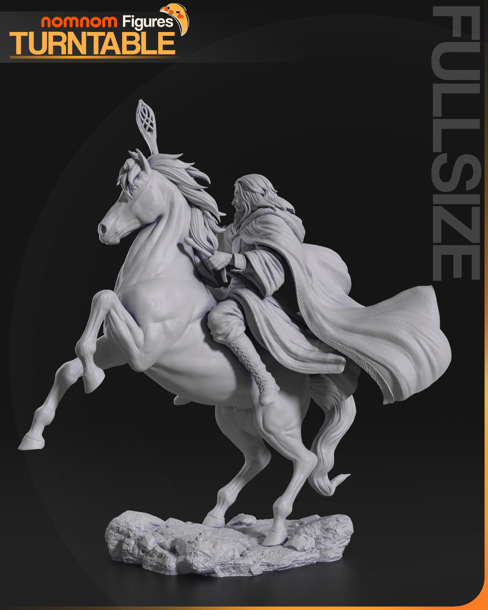 Gandalf the White - Lord of the Rings 3D print model_6