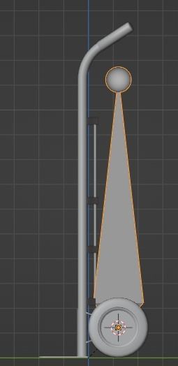 Hand Truck Low-poly 3D model_7