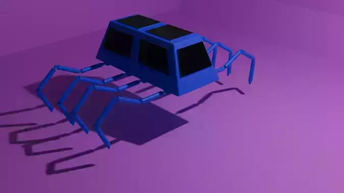 robot vehicle 3D model