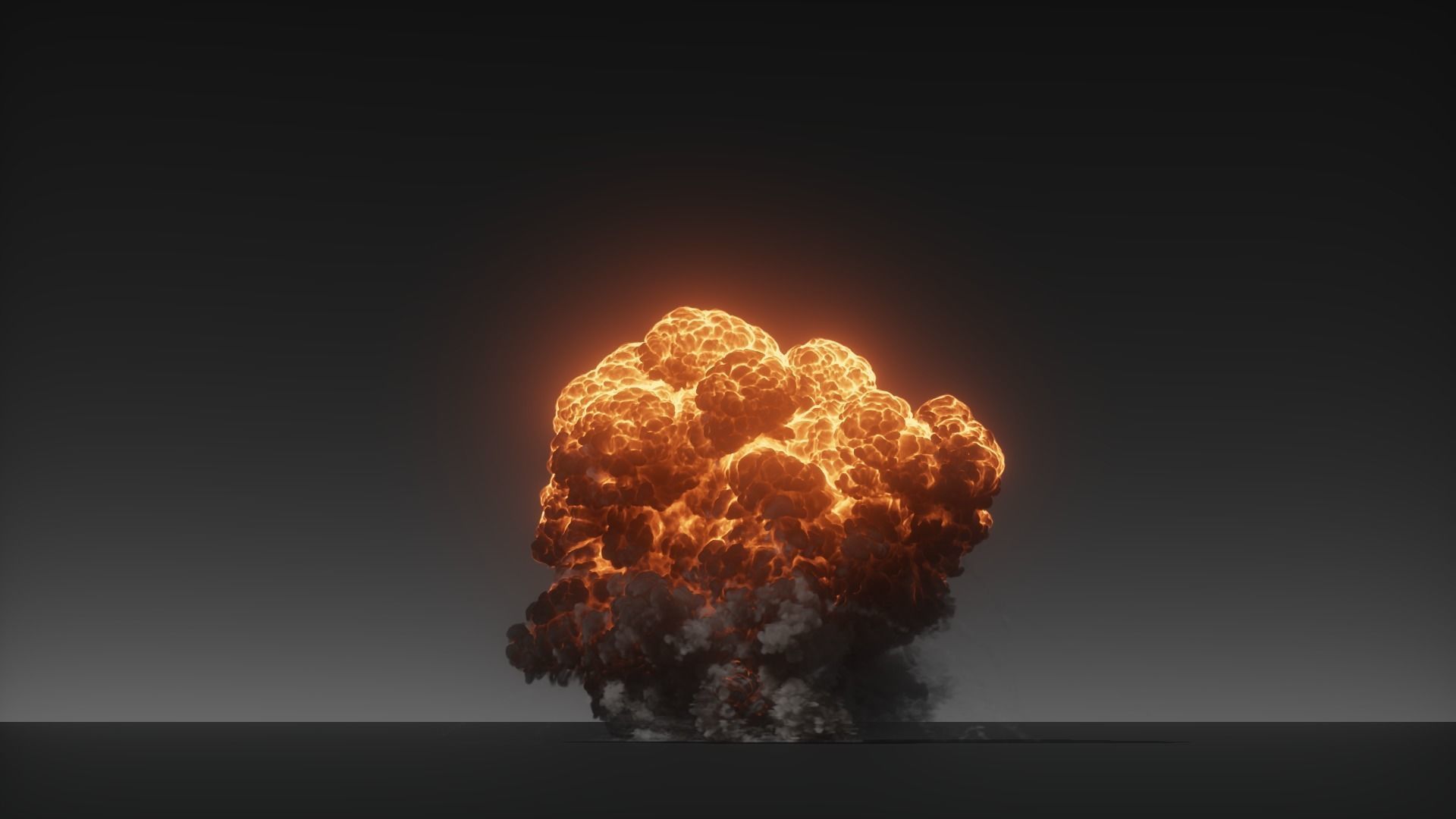 3D Oil Explosion Animation 3D model_3