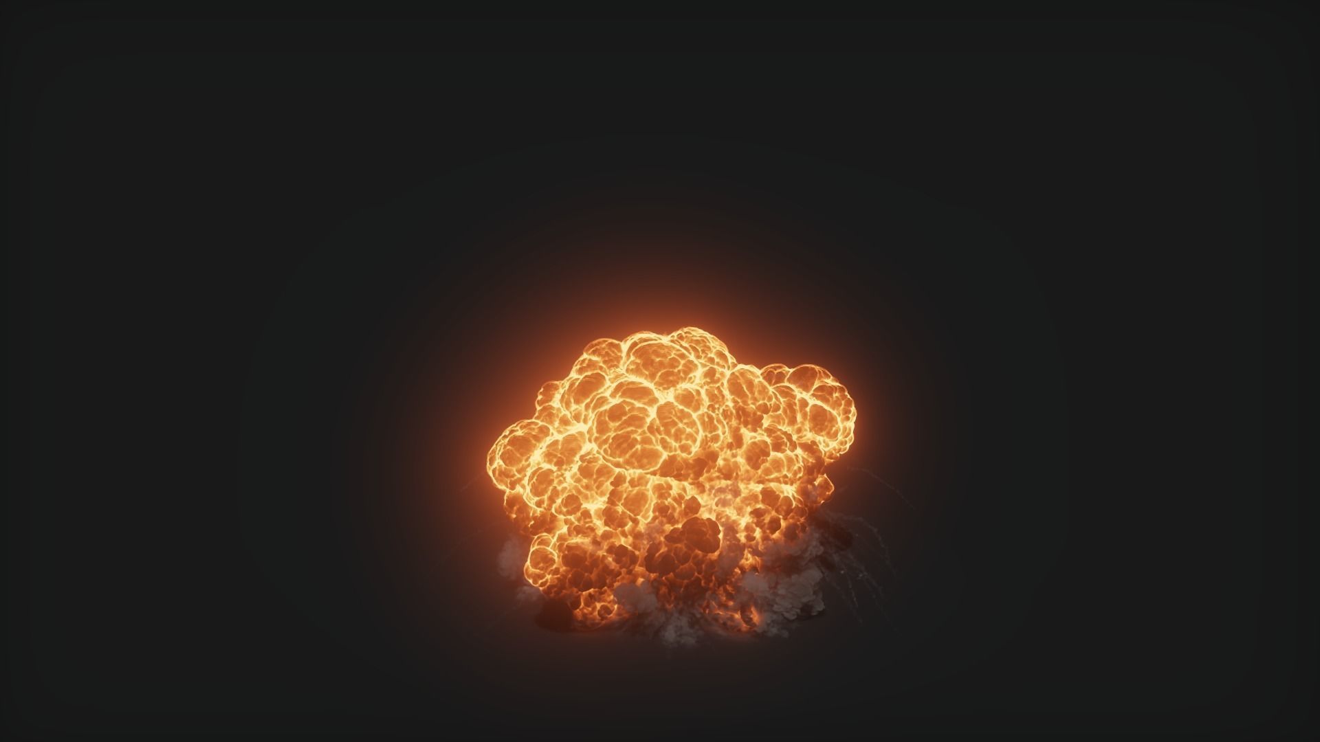 3D Oil Explosion Animation 3D model_32