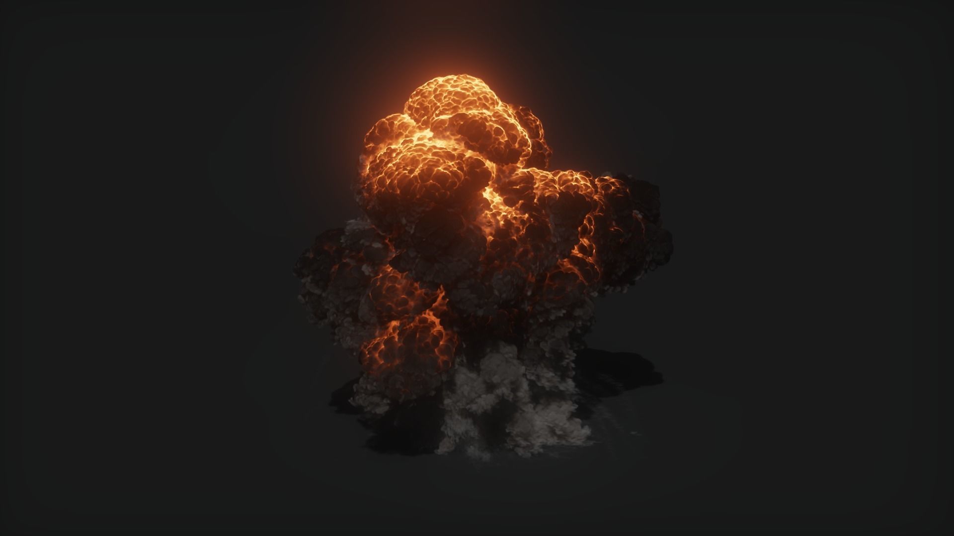 3D Oil Explosion Animation 3D model_9