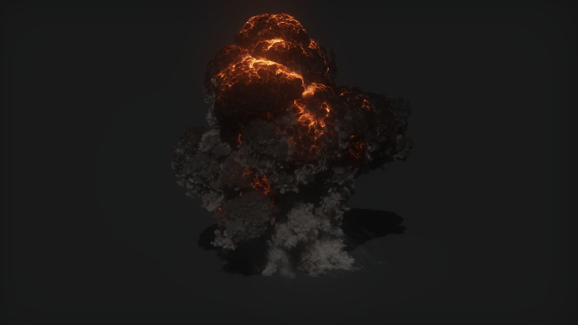 3D Oil Explosion Animation 3D model_2