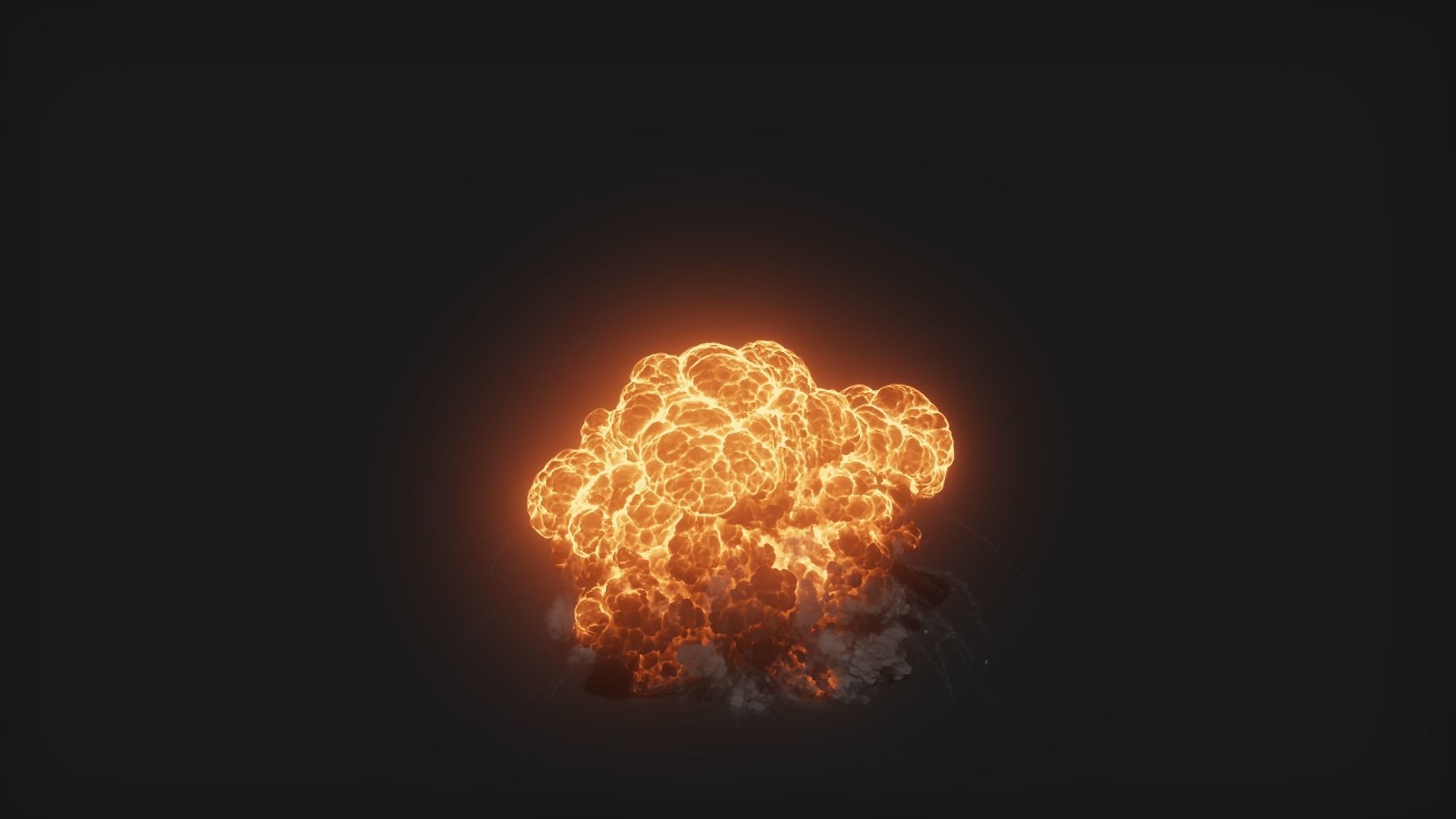 3D Oil Explosion Animation 3D model_7