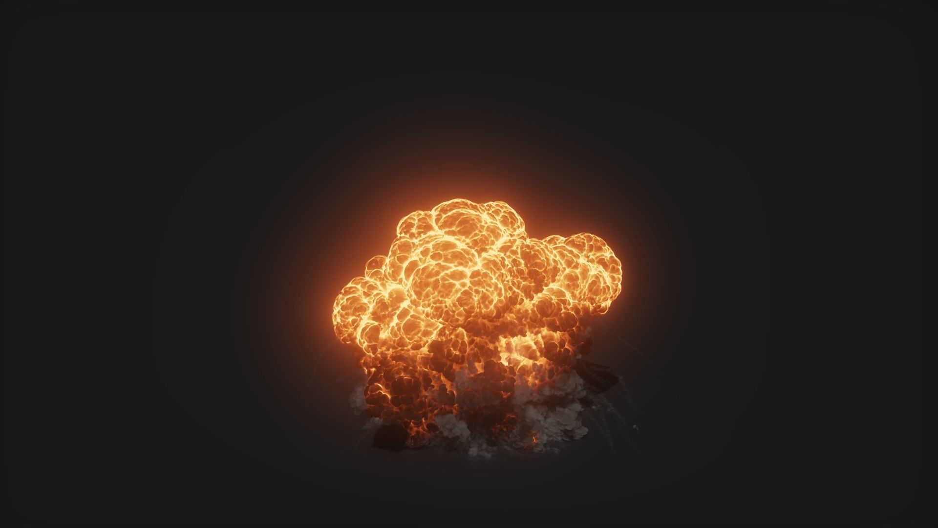 3D Oil Explosion Animation 3D model_34