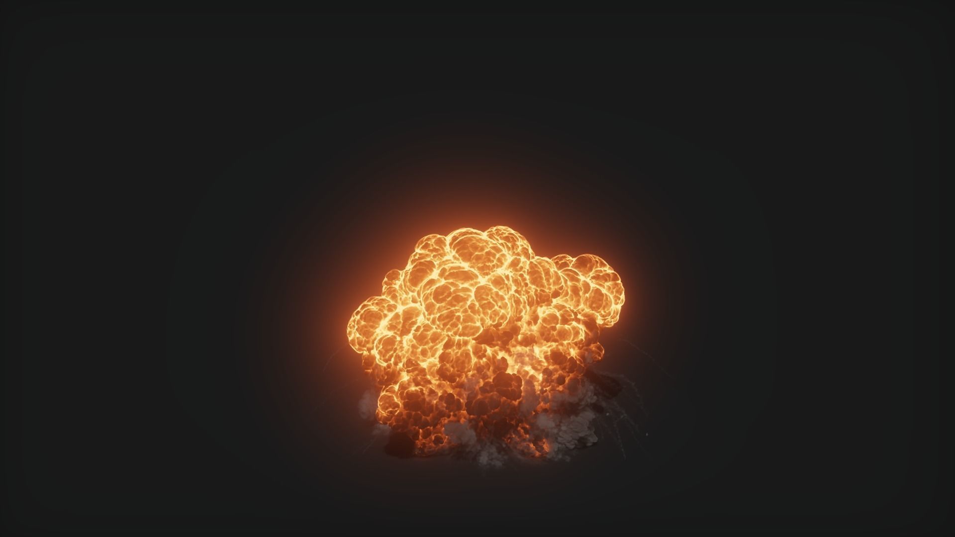 3D Oil Explosion Animation 3D model_23