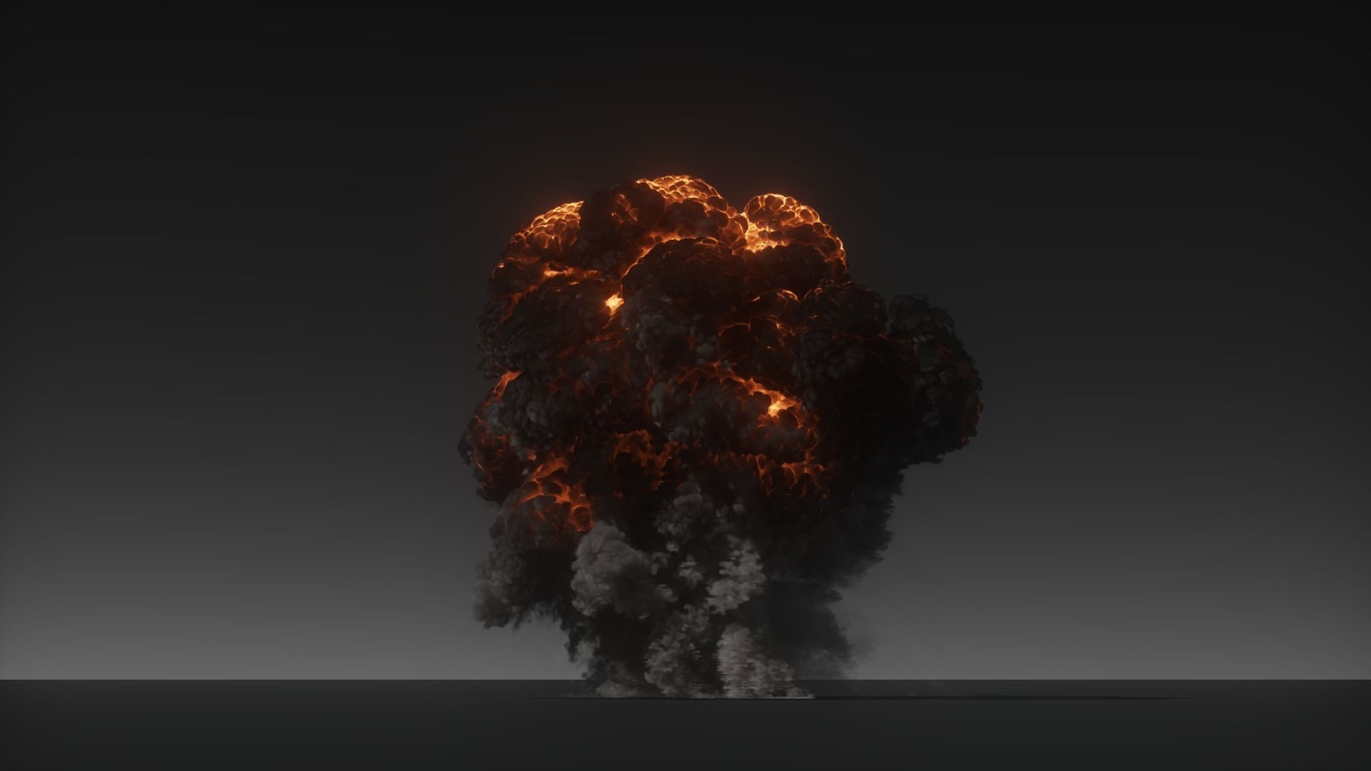3D Oil Explosion Animation 3D model_4