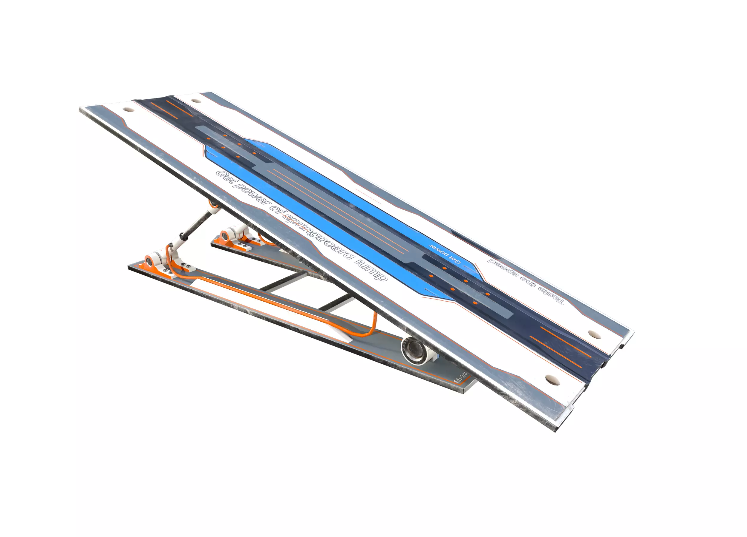 Springboard-01 Low-poly 3D model_0