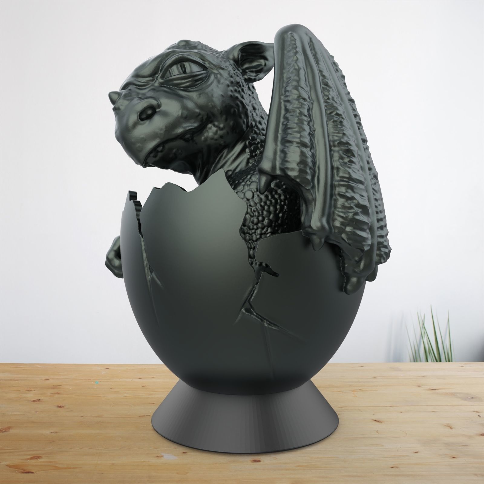 Newborn dragon 3D print model_3