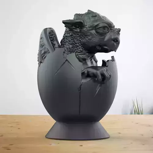 Newborn dragon 3D print model