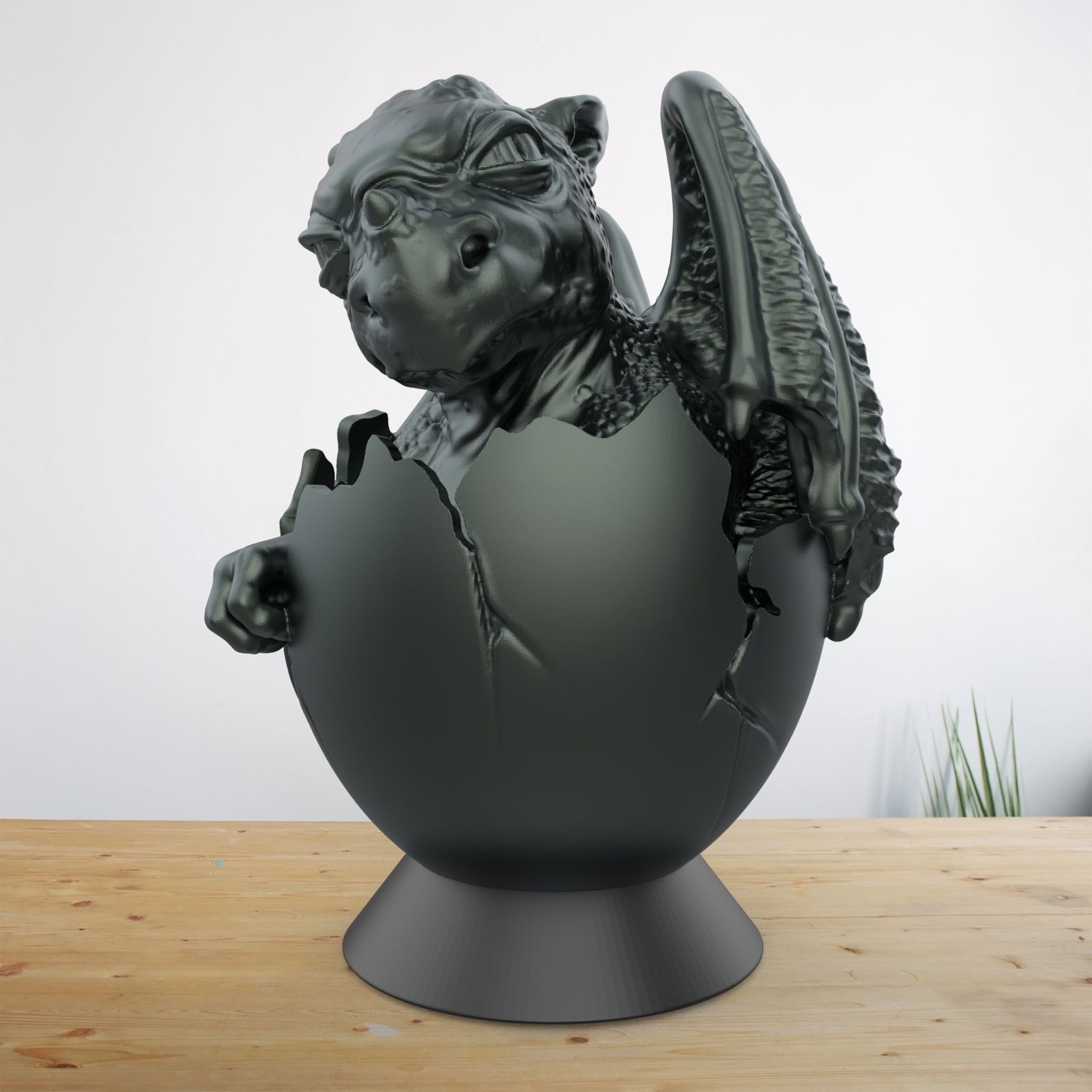 Newborn dragon 3D print model_2