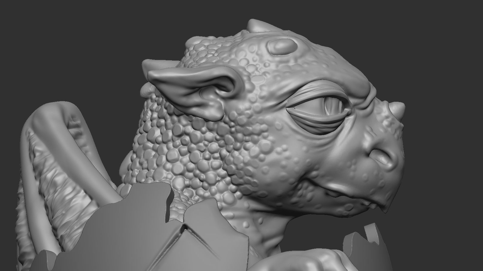 Newborn dragon 3D print model_33