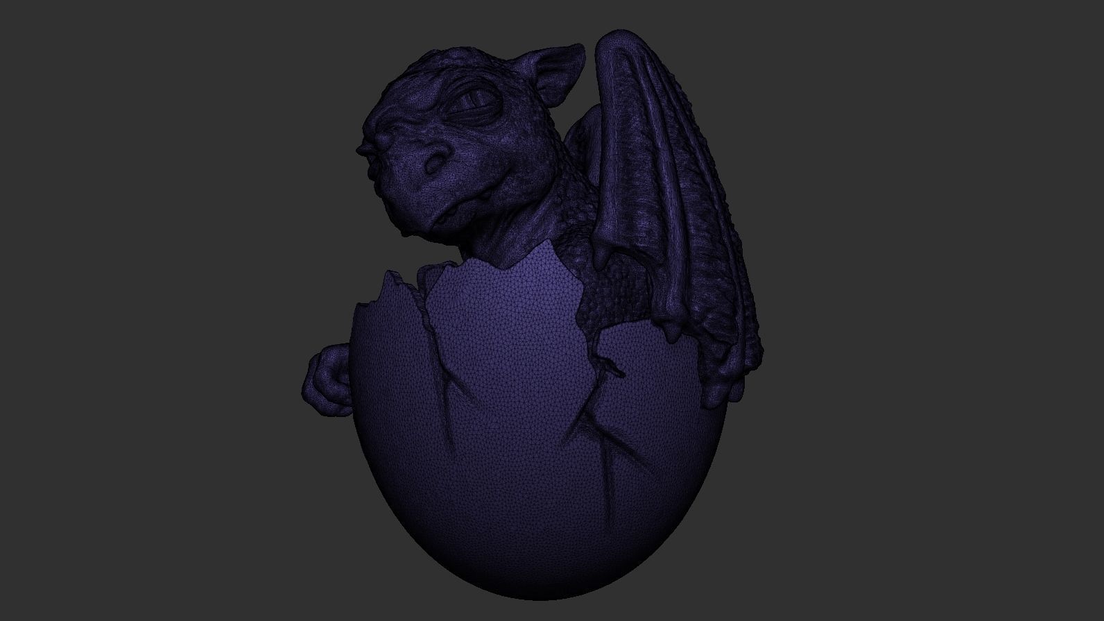 Newborn dragon 3D print model_43