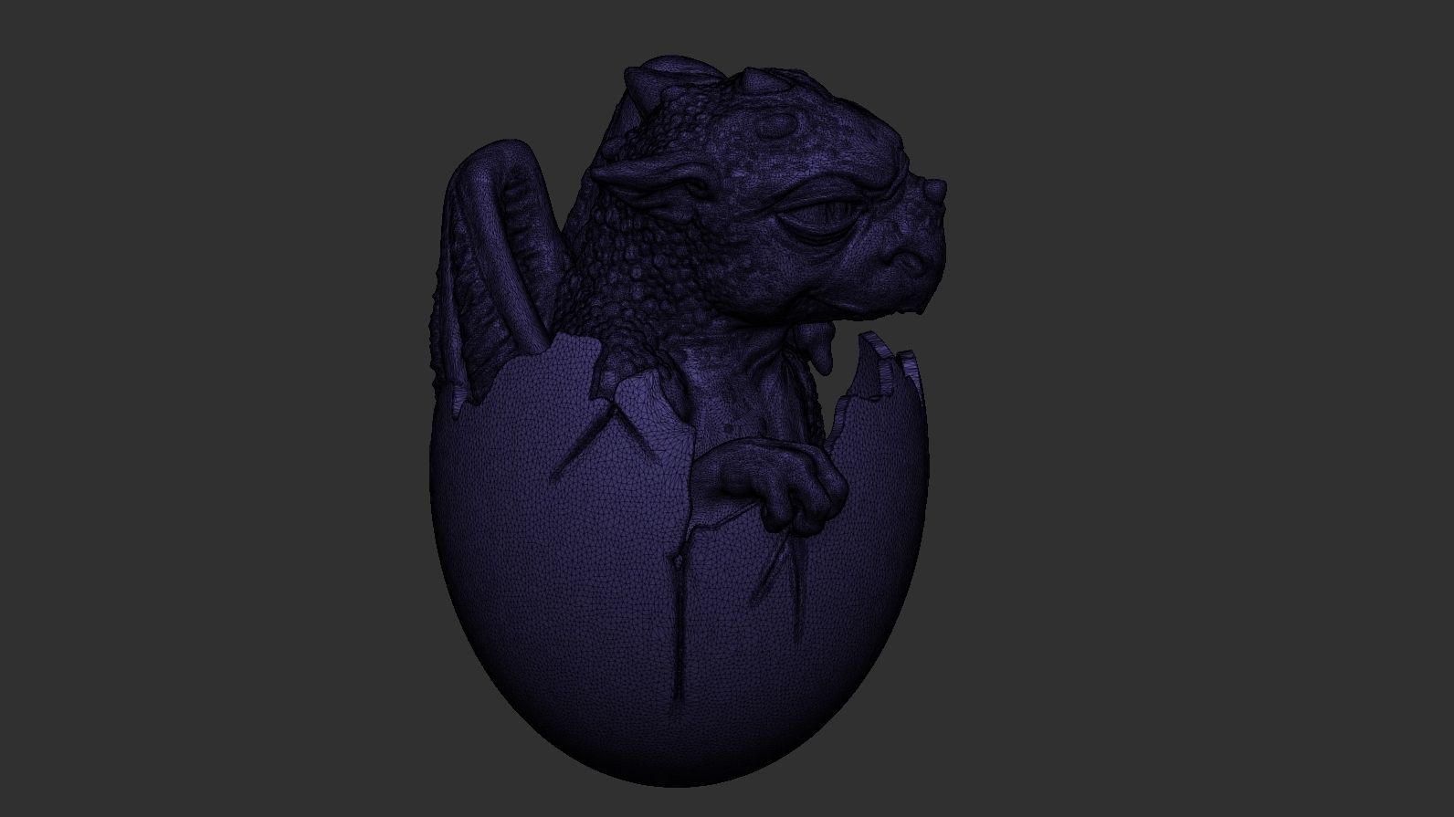 Newborn dragon 3D print model_48
