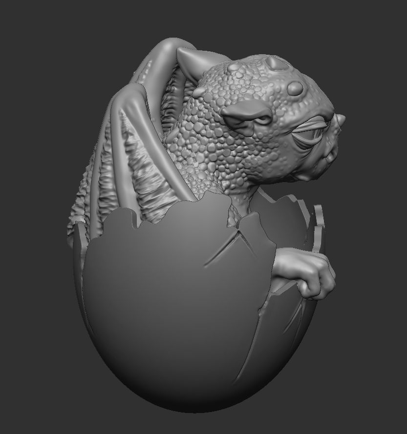 Newborn dragon 3D print model_19