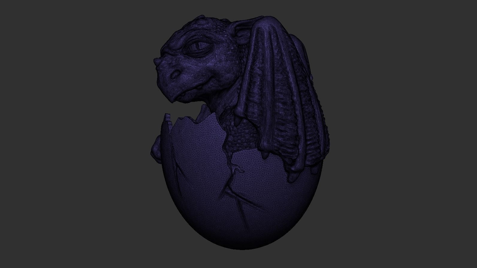 Newborn dragon 3D print model_44