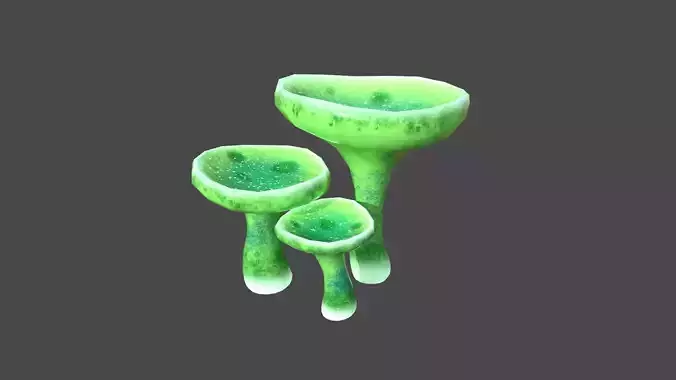 Fantasy Mushroom J04 Green - Scene Backdrop Design