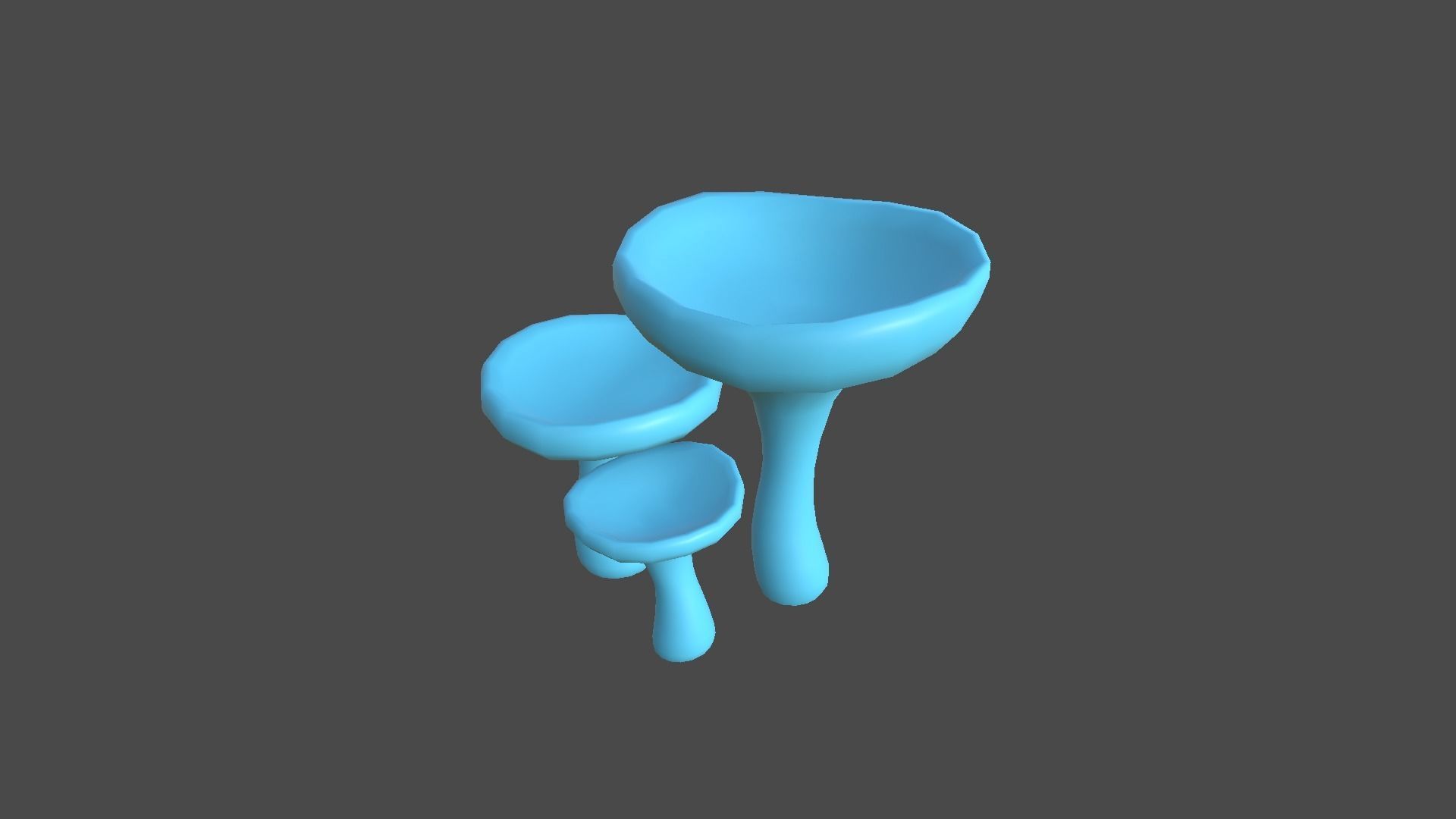 Fantasy Mushroom J07 Pink - Scene Backdrop Design Low-poly 3D model_7