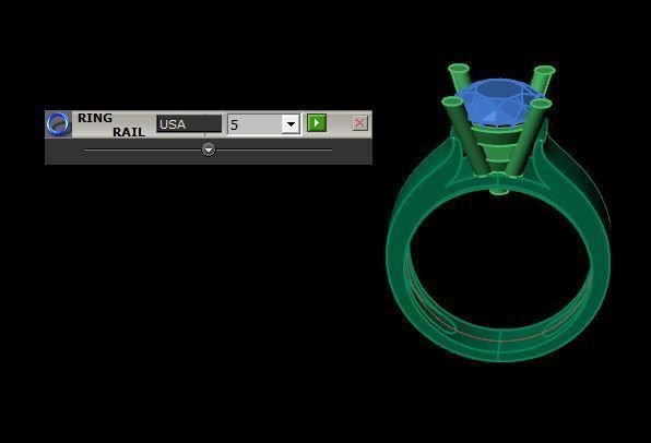 solitair ring for daimonds 3D print model_13