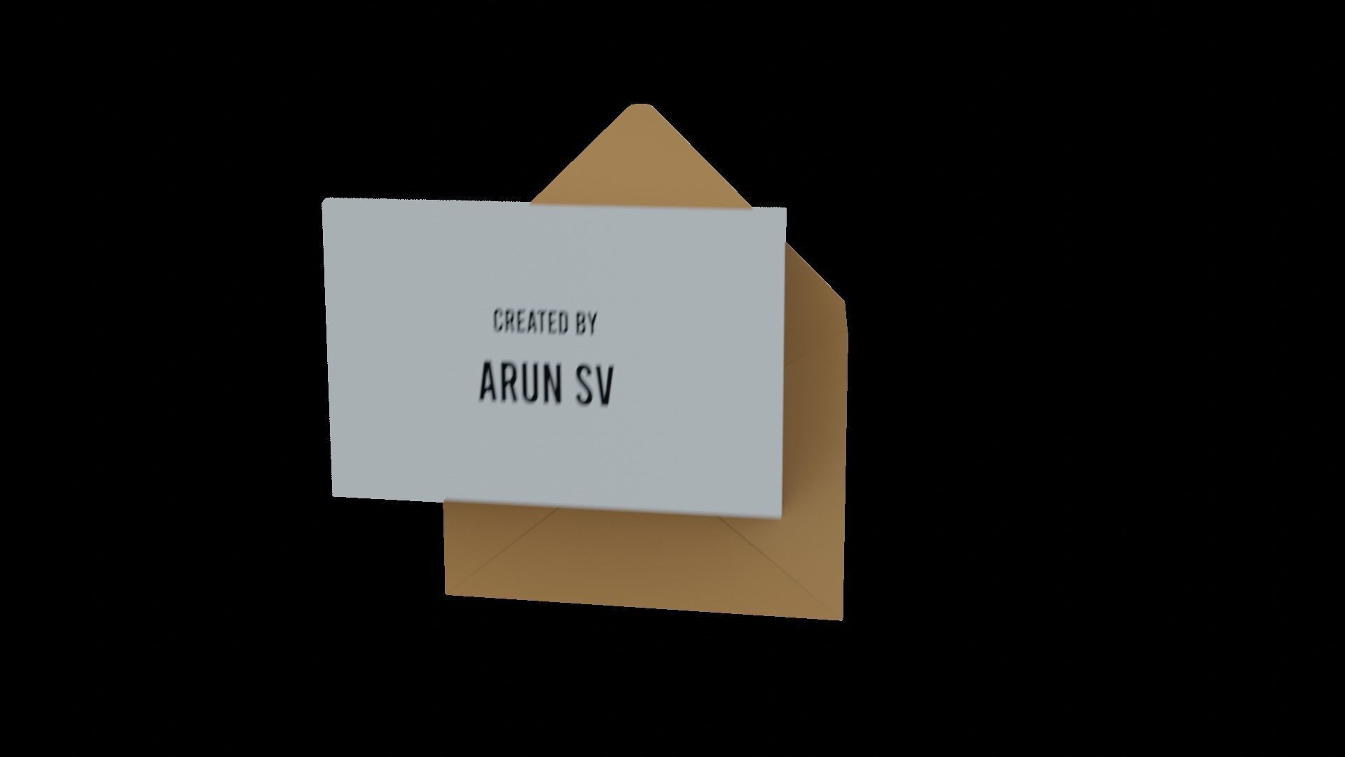 Animated Envelope  Low-poly 3D model_20