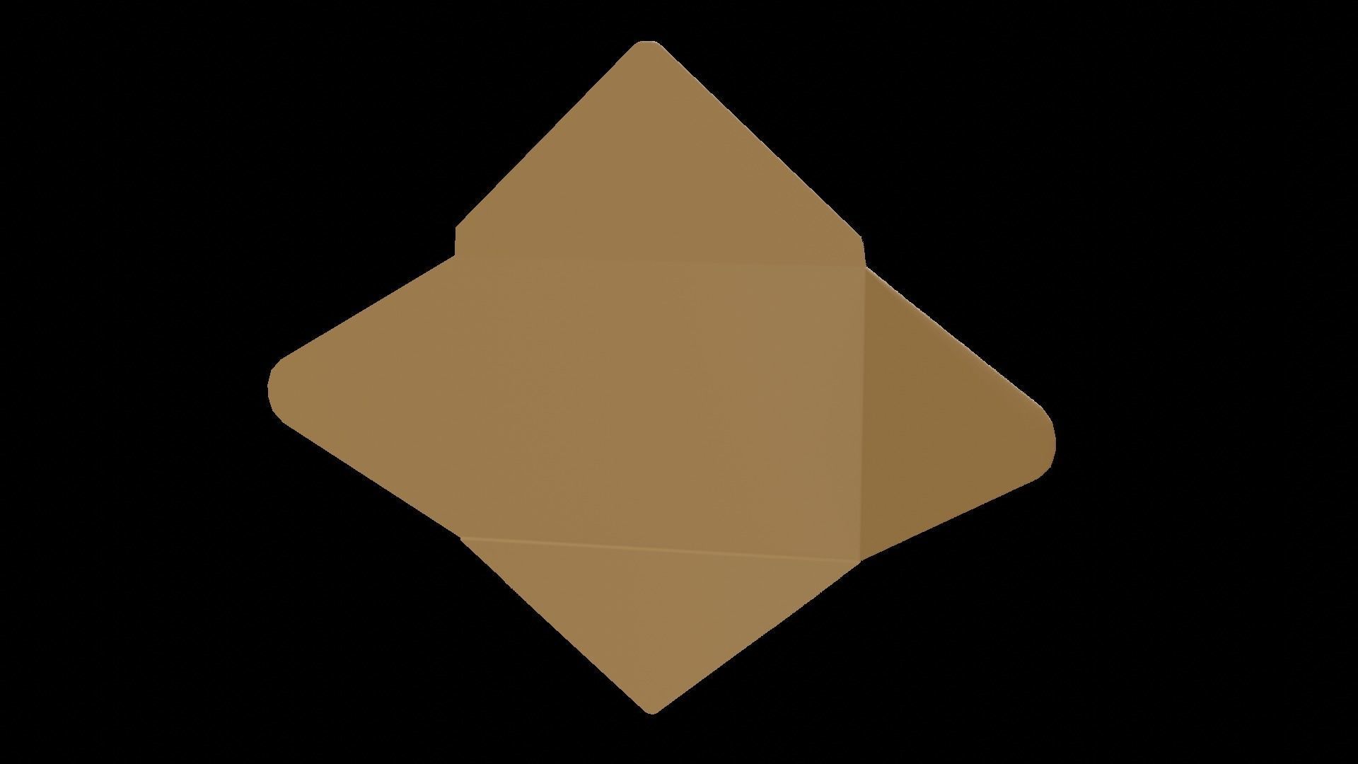 Animated Envelope  Low-poly 3D model_8