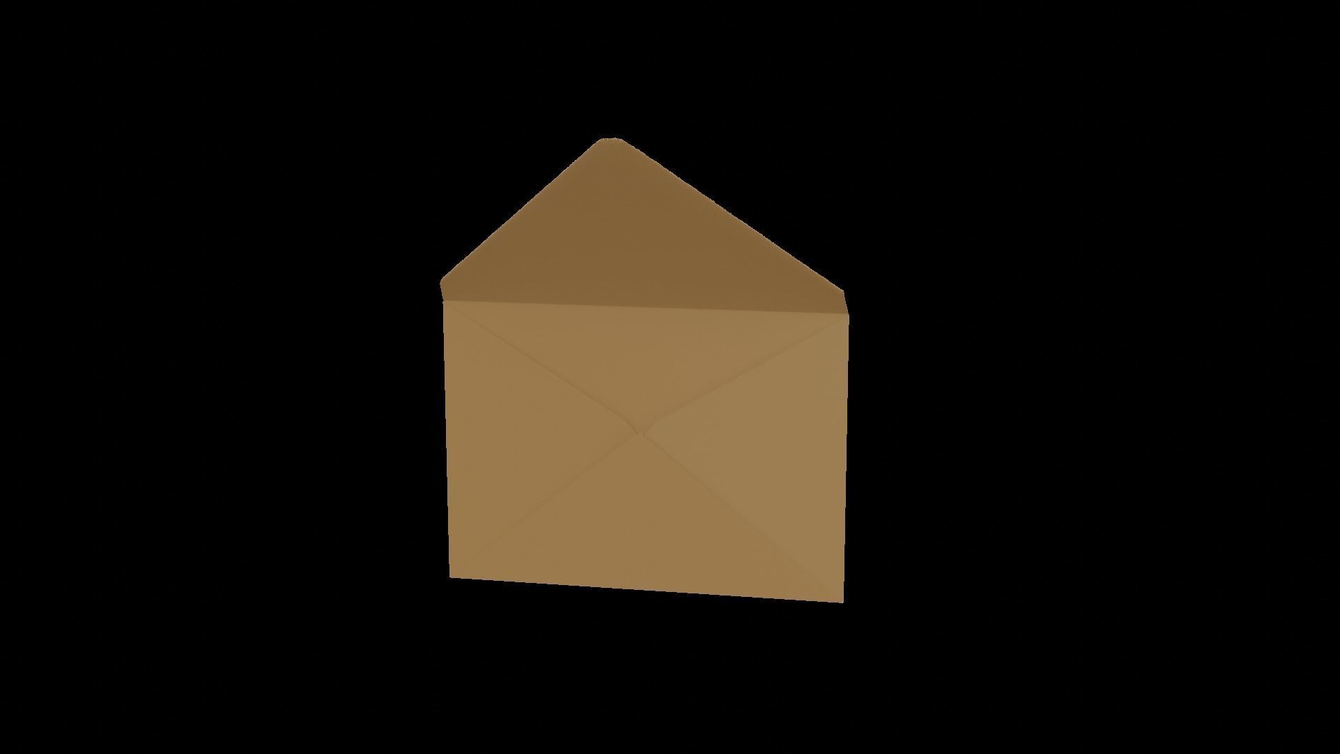 Animated Envelope  Low-poly 3D model_11