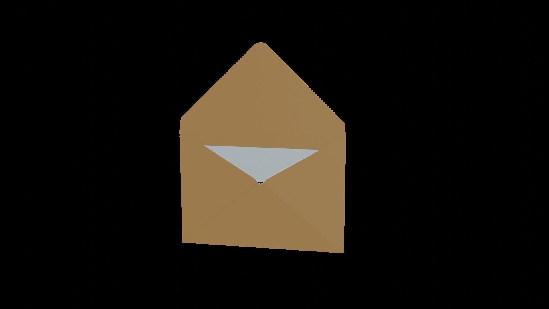 Animated Envelope  Low-poly 3D model_16