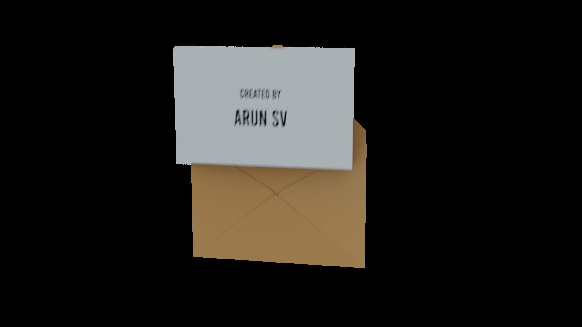 Animated Envelope  Low-poly 3D model_19