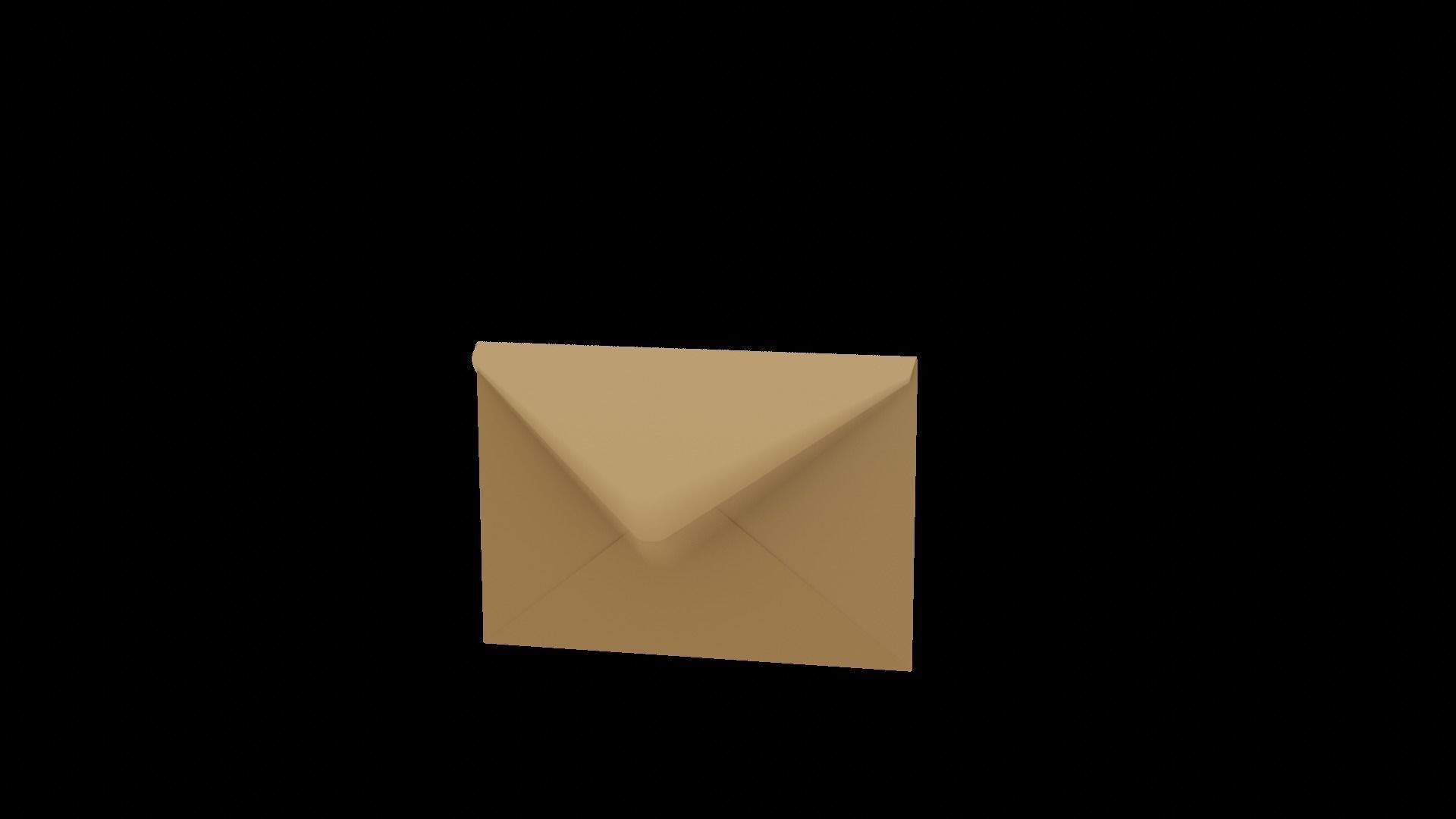 Animated Envelope  Low-poly 3D model_15