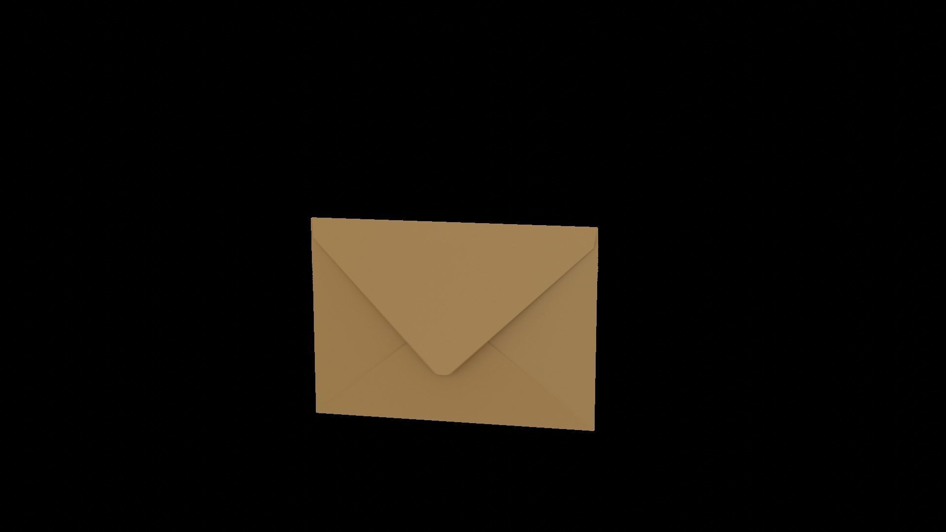 Animated Envelope  Low-poly 3D model_12
