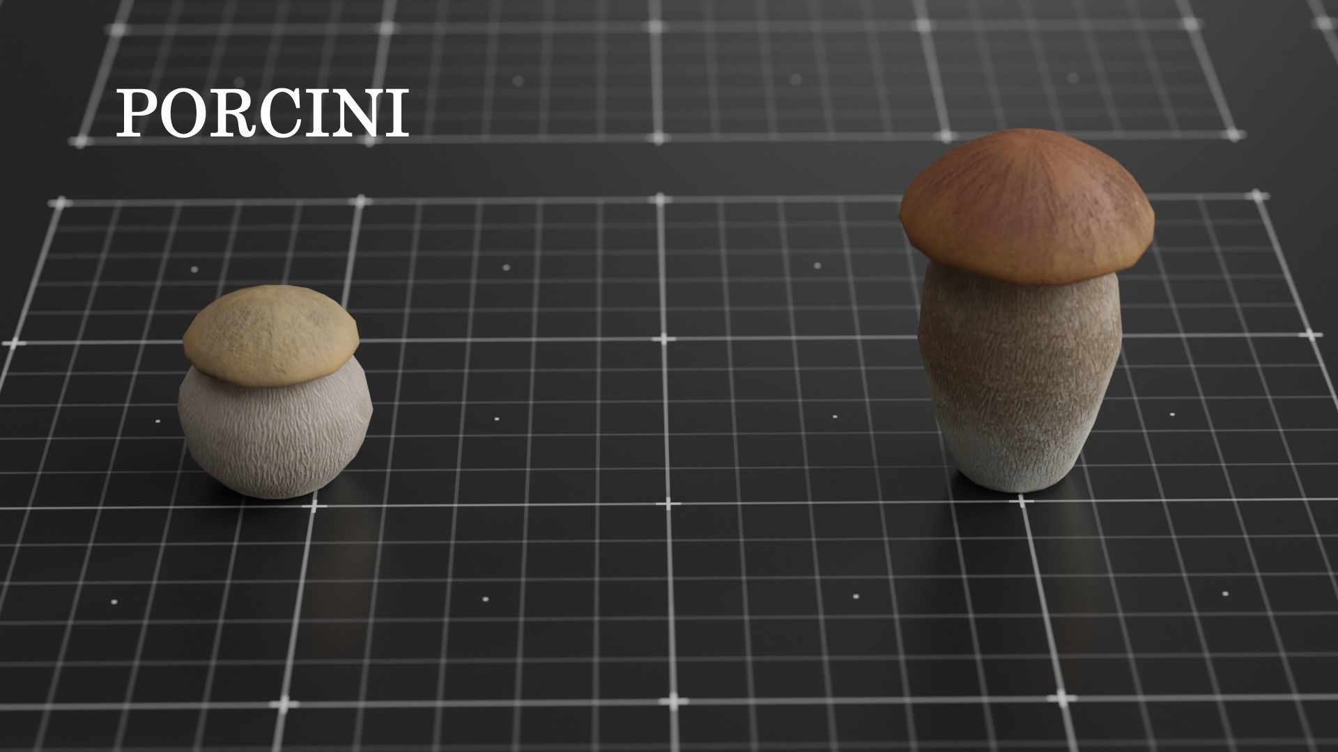 15 SPECIES Mushrooms - All in 2 Age ranges Low-poly 3D model_19