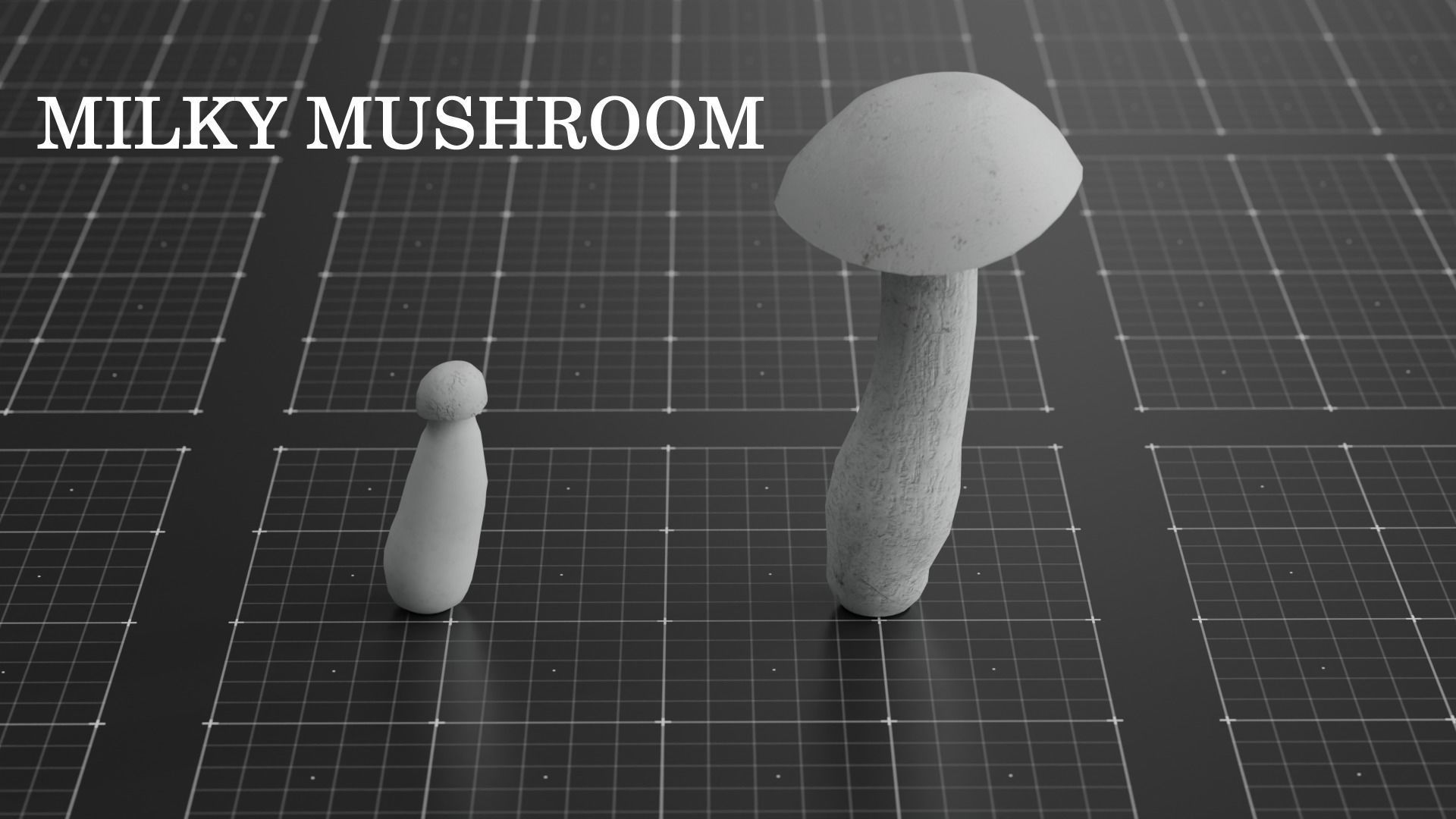 15 SPECIES Mushrooms - All in 2 Age ranges Low-poly 3D model_16