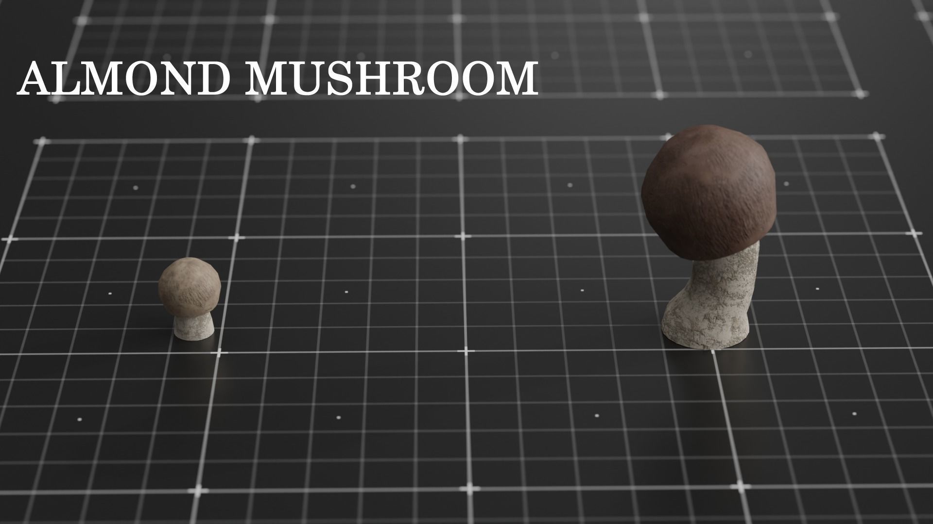 15 SPECIES Mushrooms - All in 2 Age ranges Low-poly 3D model_9