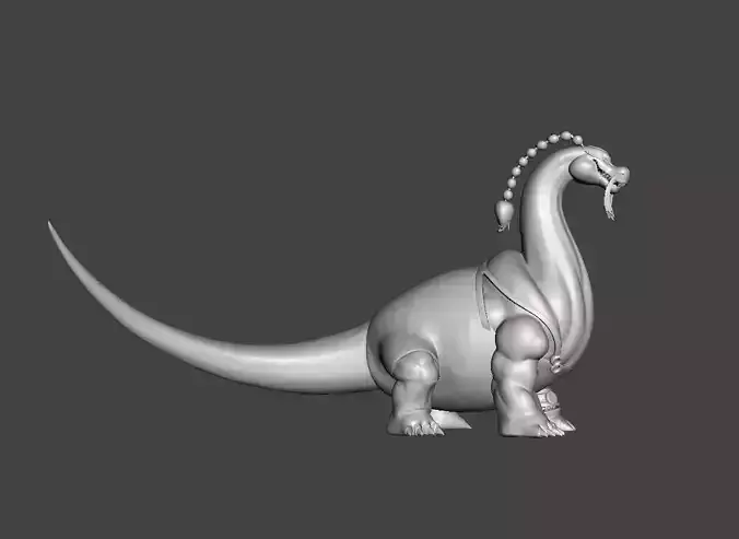 Queen the Plague Brachiosaurus form 3D Model 3D print model