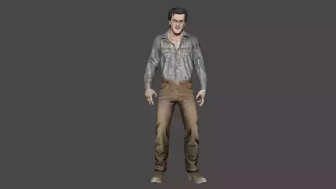 Ash Williams Deadite Low-poly 3D model